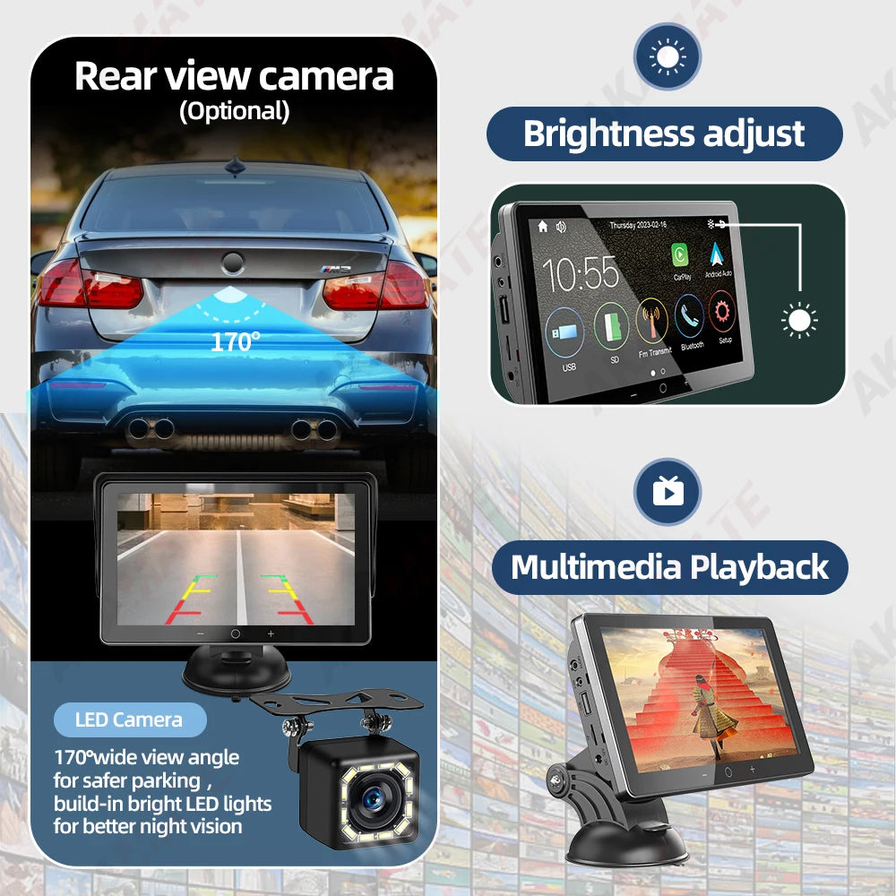 7Inch Car Radio Display Multimedia Player &ndash; CarPlay BT