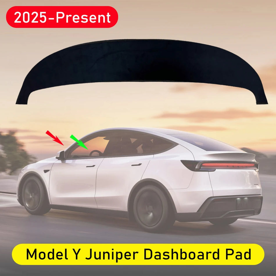 Anti-UV Dashboard Cover For Tesla Model Y Juniper 2025 2026