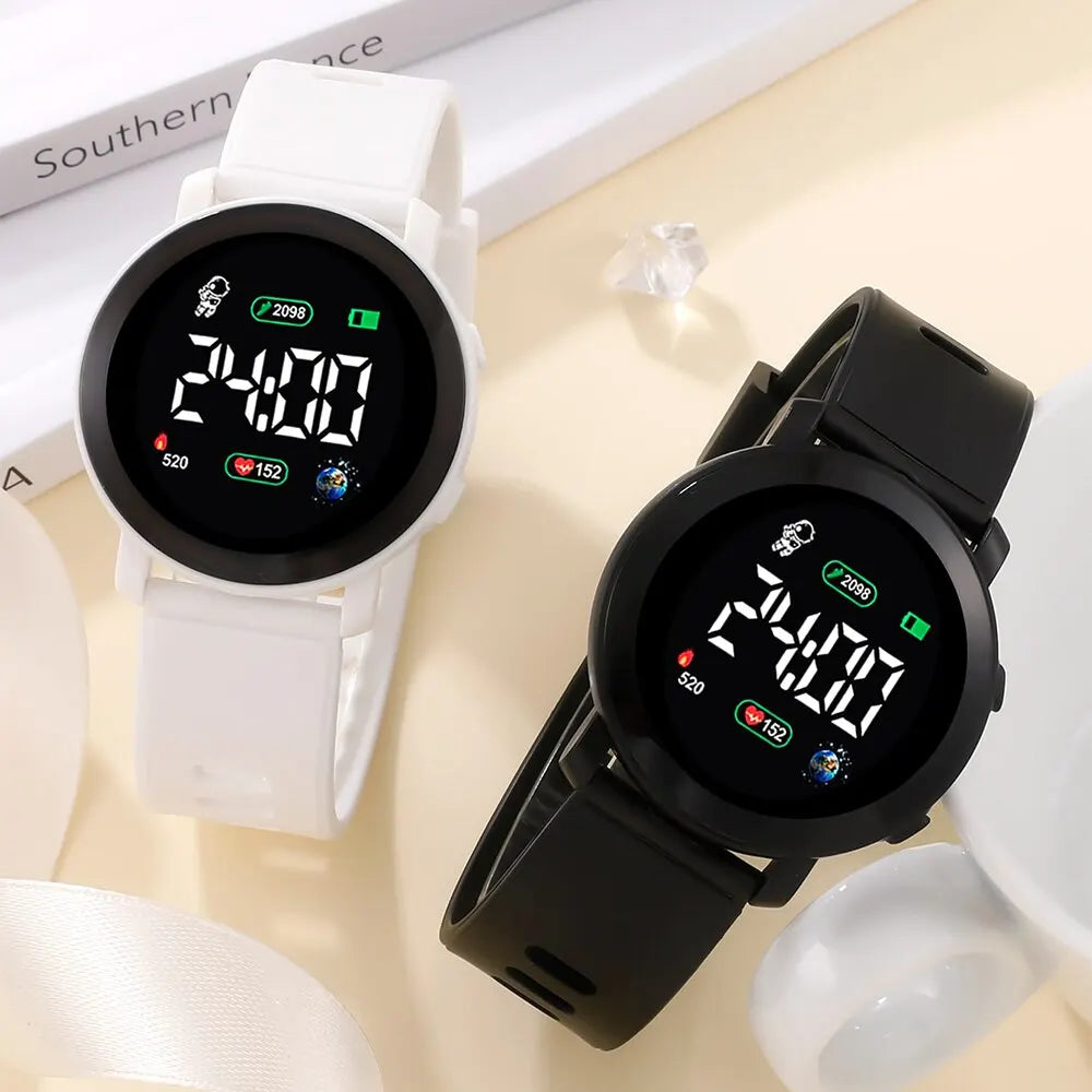 Couple LED Digital Silicone Watch for Men and Women