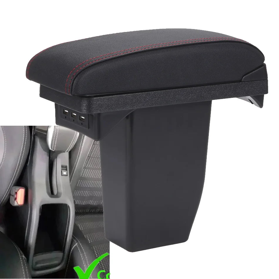 Úložný box s lakťovou opierkou a nabíjaním cez USB pre Peugeot 2008 2012-2018