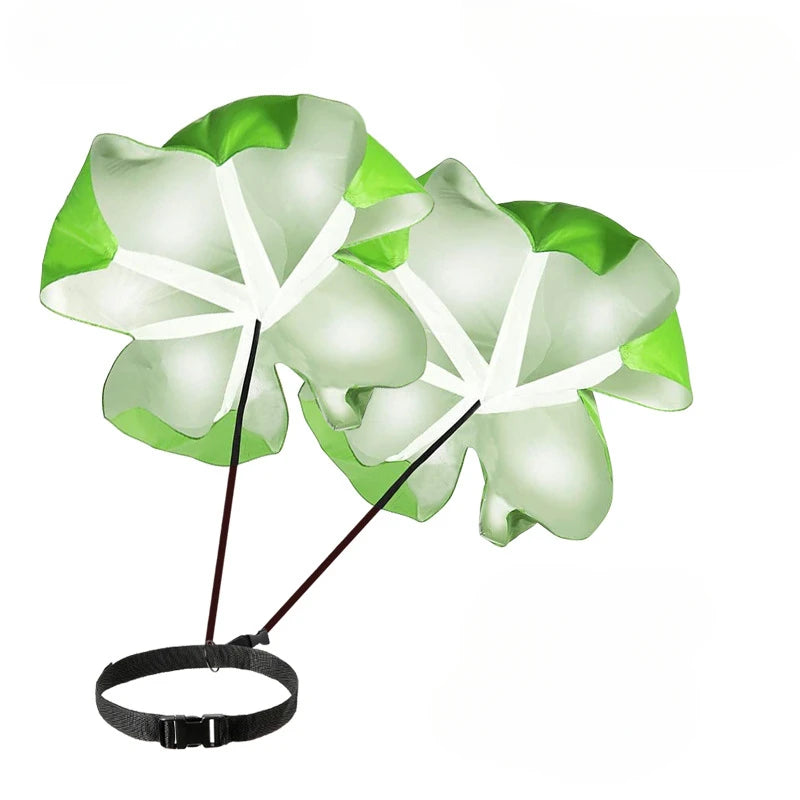 RAOVTE Adjustable Speed Resistance Training Umbrella for Football &amp; Soccer Green 2pcs