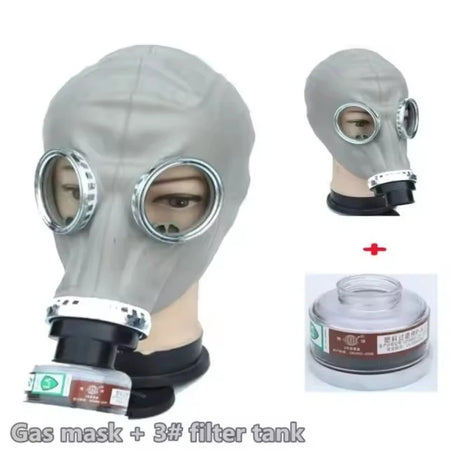 AnruiGe Two-in-One Chemical Gas Protection Mask &ndash; Full-Face Safety for Industrial Painting Suit 1