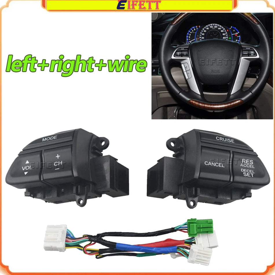 Interrupteur de contrôle de volant pour Honda Accord Odyssey 2008-2013