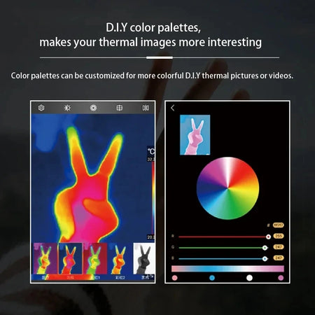 Thermal Imaging Camera for Smartphones - Infrared Thermal Imager for iPhone &amp; Android, Inspection &amp; Repair Tool