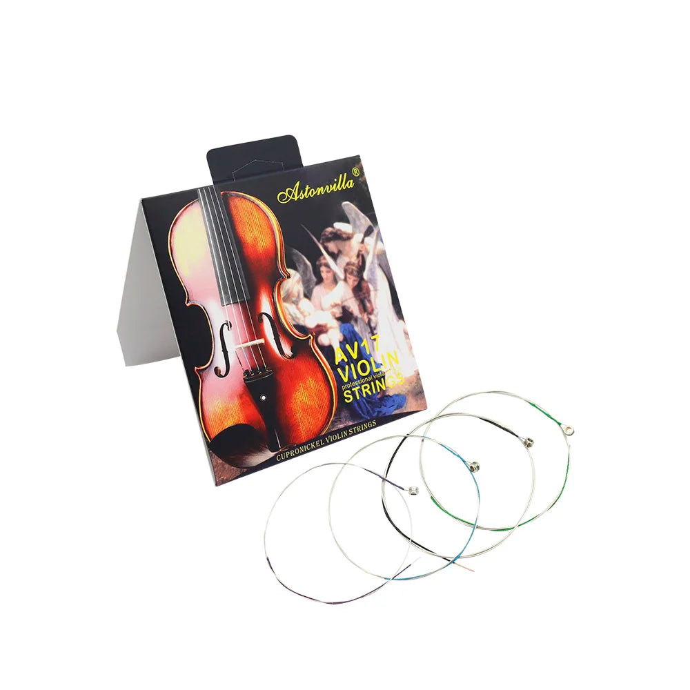 Violin String 4 Piece Stainless Steel Wound &ndash; Durable AV17 / CHINA