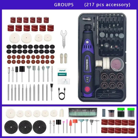 SHENHAOXU Cordless 3-Speed Mini Rotary Tool Grinder for Home DIY 217 accessory