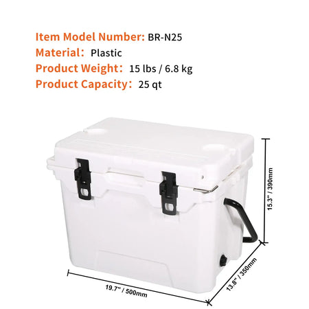 Insulated   25 33 45 52QT Hard Cooler Ice Chest 25QT / france