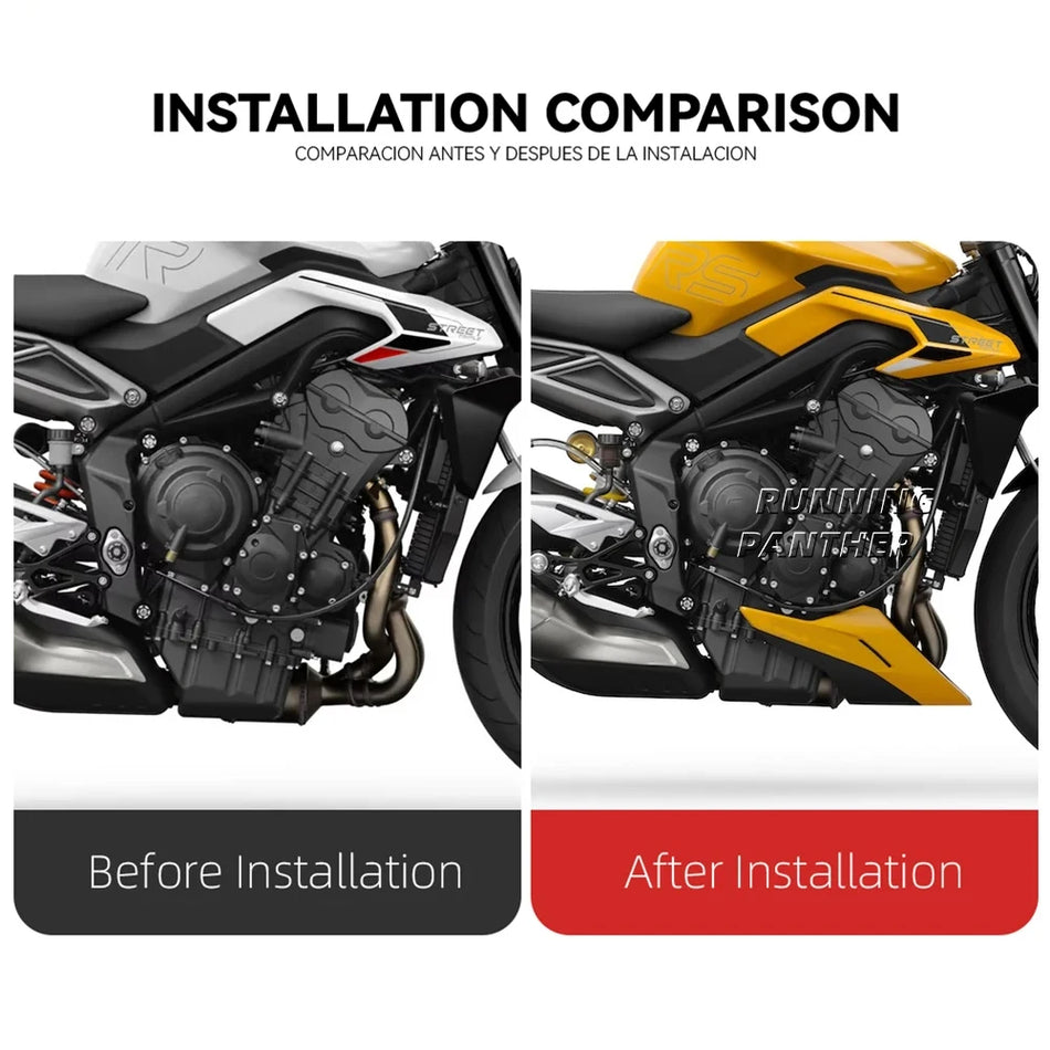 Lower Belly Pan Guard for Street Triple 765RS 2017-2024