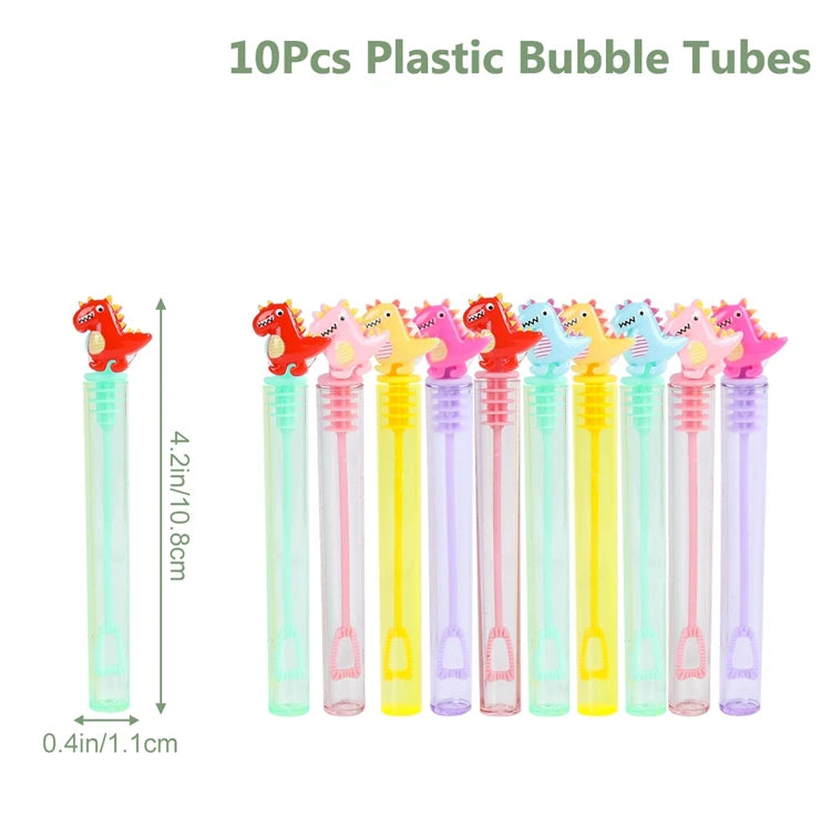 Dinosaur Bubble Tube Soap Bottle for Dinosaur-Themed Parties &amp; Events 10pcs