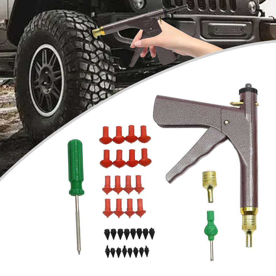 Iron Vacuum Tire Repair Tool Kit For EVs Light Brown