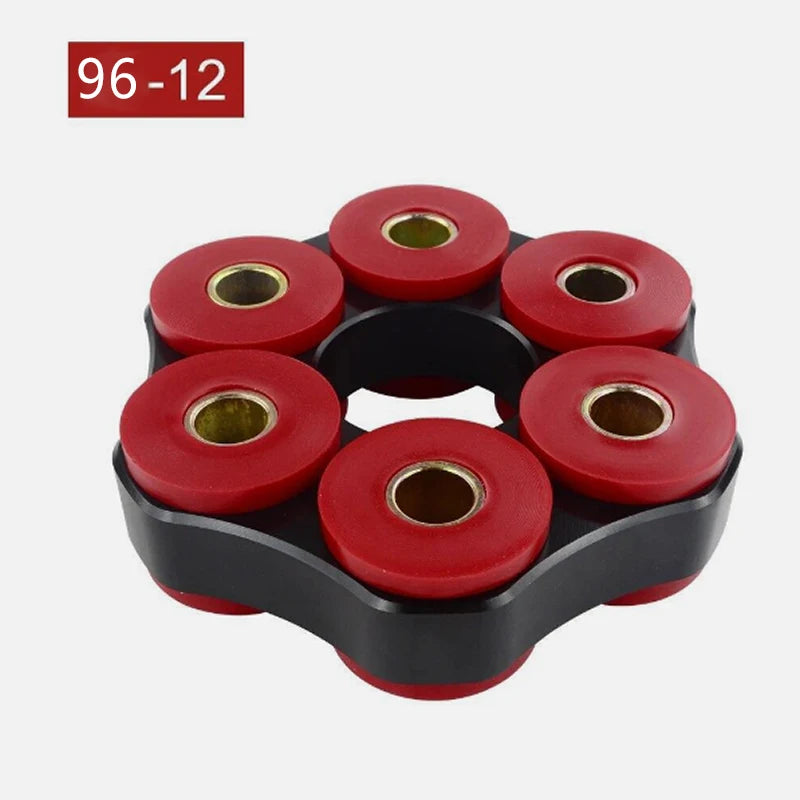 Drive Shaft Polyurethane Flex Disc For BMW E30 E36 E46 M3, 96mm LK, 12mm Holes, 6061 Aluminum Frame
