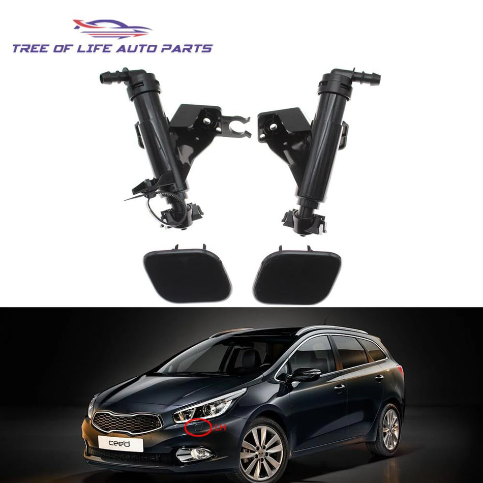 Zestaw dyszy spryskiwacza reflektora i pompy do Kia Ceed, lewa i prawa część 98671A2700