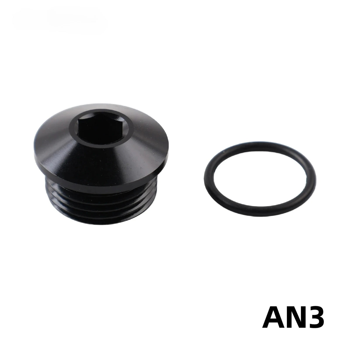 Aluminum AN Port Plugs With O-Ring Seal Boss Block Off Adapter by InterCyprus Trading Ltd
