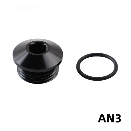 Aluminum AN Port Plugs With O-Ring Seal Boss Block Off Adapter by InterCyprus Trading Ltd