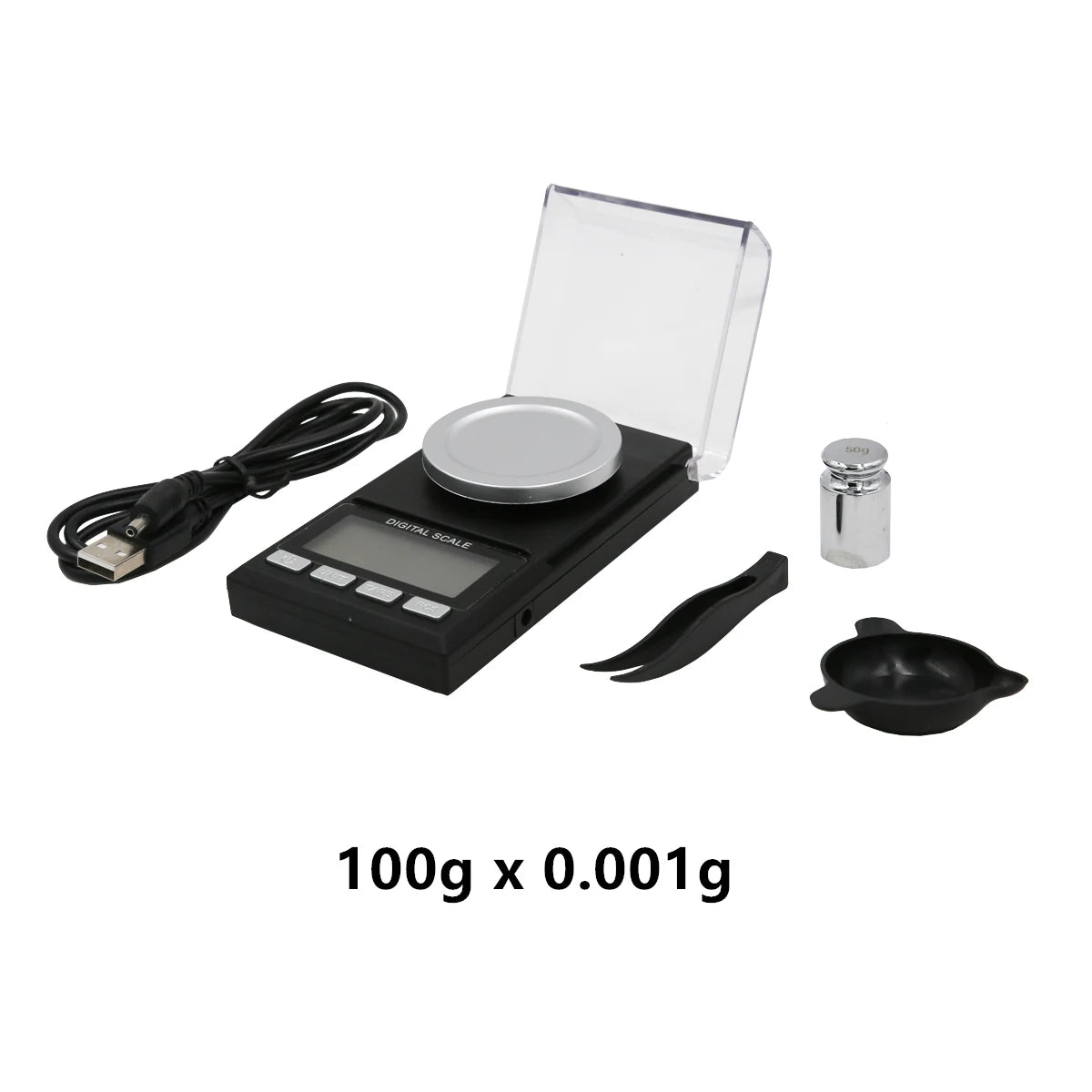 0.001g Digital Jewelry Scale 50/100g - Ultra-Precise 100g x 0.001g / CHINA