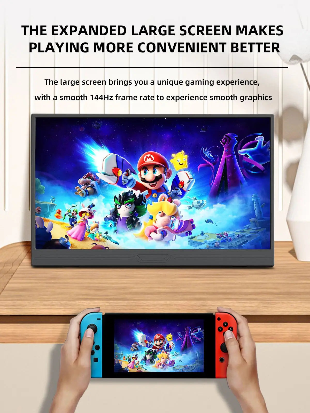 ZSUS 15.6-Inch Portable Touchscreen Monitor - 1920x1080 HDR, Low Blue Light, for Xbox, PS4/5, Switch, Laptop, PC