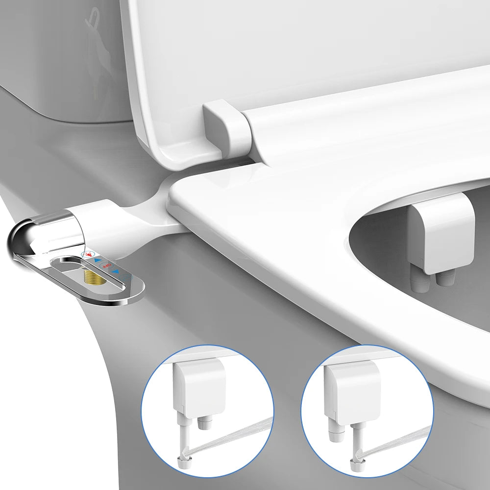 Bidet Toilet Seat S &ndash; Ultra-Thin Non-Electric Dual Nozzles