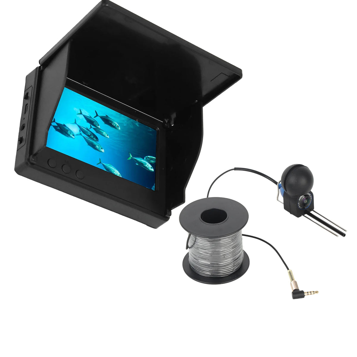 4.3&quot; TN HD Underwater Fishing Camera - IP68 Waterproof Fish Finder with Night Vision