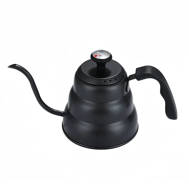 WUWANLI Stainless Steel Pour Over Coffee Pot &ndash; Precise Temperature Control 1L Black