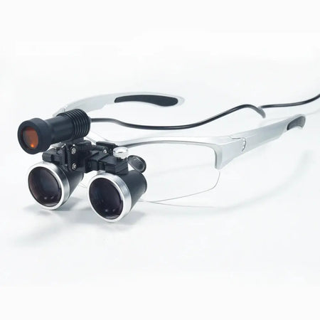 Dental Loupes 2.5/3.5X Magnifier Lab Medical Magnification Binocular Magnifier Headlight Headlamp 5W Seperately Cloth Packaging by InterCyprus Trading Ltd