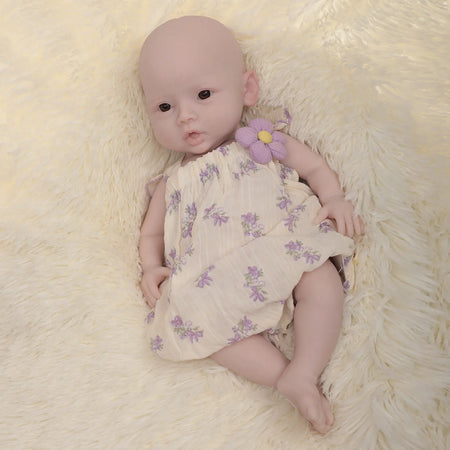Herpinker 47cm Full Silicone Reborn Baby Doll - Lifelike Real Newborn Baby Girl Kid's Gift