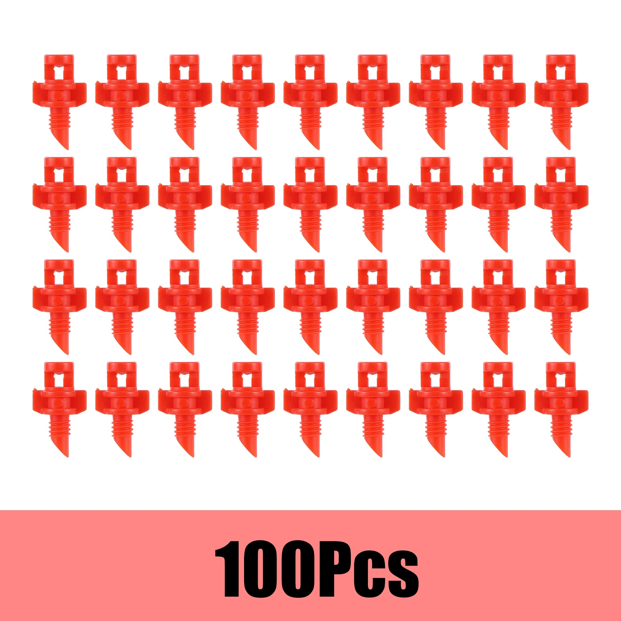 Versatile Micro Refraction Nozzle Sprinkler - 20/50/100Pc Set for Efficient Garden Irrigation Red-100pcs
