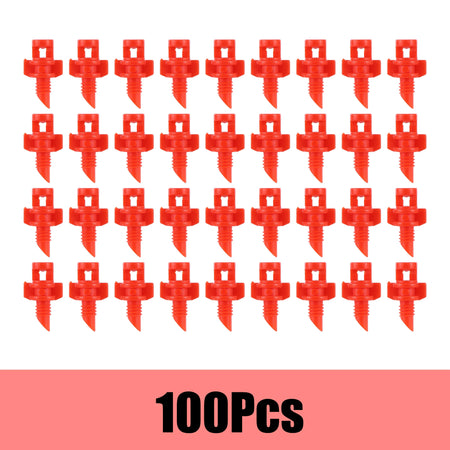 Versatile Micro Refraction Nozzle Sprinkler - 20/50/100Pc Set for Efficient Garden Irrigation Red-100pcs