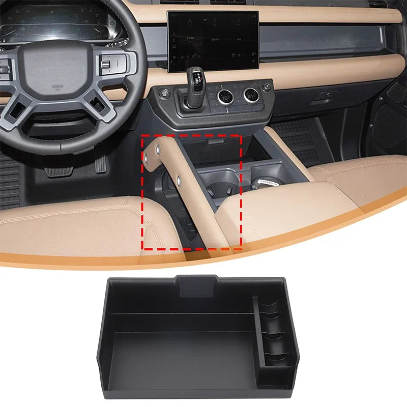 ABS Μαύρη Κονσόλα Αποθήκευσης Κεντρικού Ταμπλό Land Rover Defender 2025