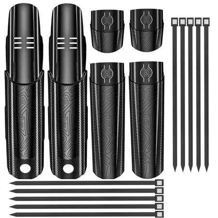 ENLEE Mountain Bike Mudguards Extended And Widened Rain Guards Carbon Fiber Texture Universal For Front And Rear by InterCyprus Trading Ltd