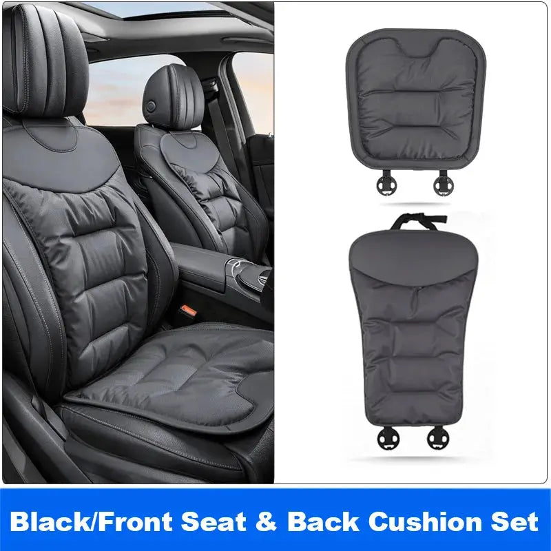 Vtear Universal Car Backrest Pad Front Seat Cushion Back Support Trim Breathable Hole Anti Slip Soft Padded Interior Accessories by InterCyprus Trading Ltd