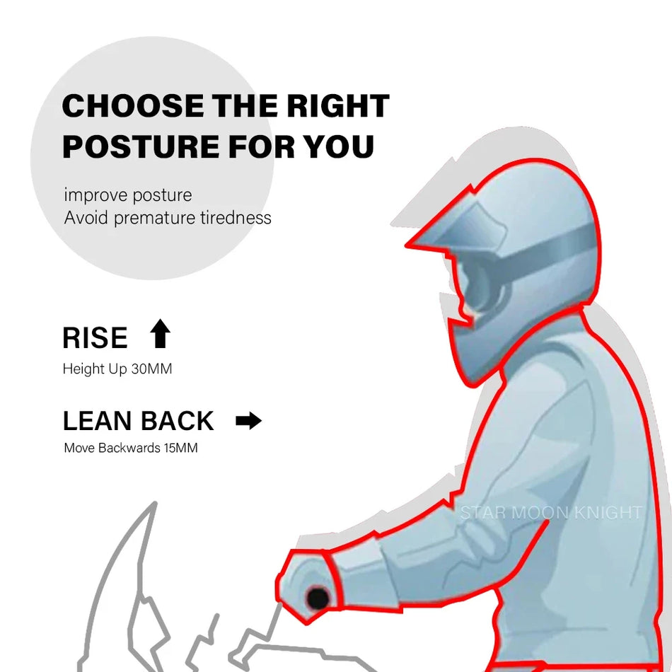 Elevador de Guiador Honda X ADV 750 com Extensão de Abraçadeira para Barra Drag, Alumínio CNC, Atualização de Guiador para Motocicleta