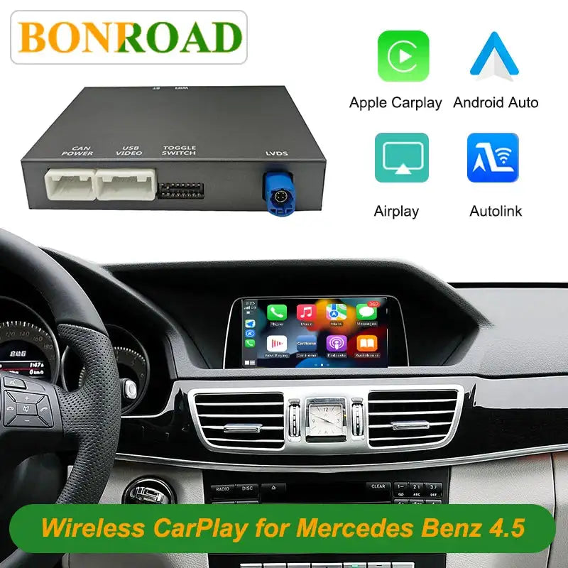 Bonroad Wireless CarPlay Android Auto For Mercedes NTG 4 7