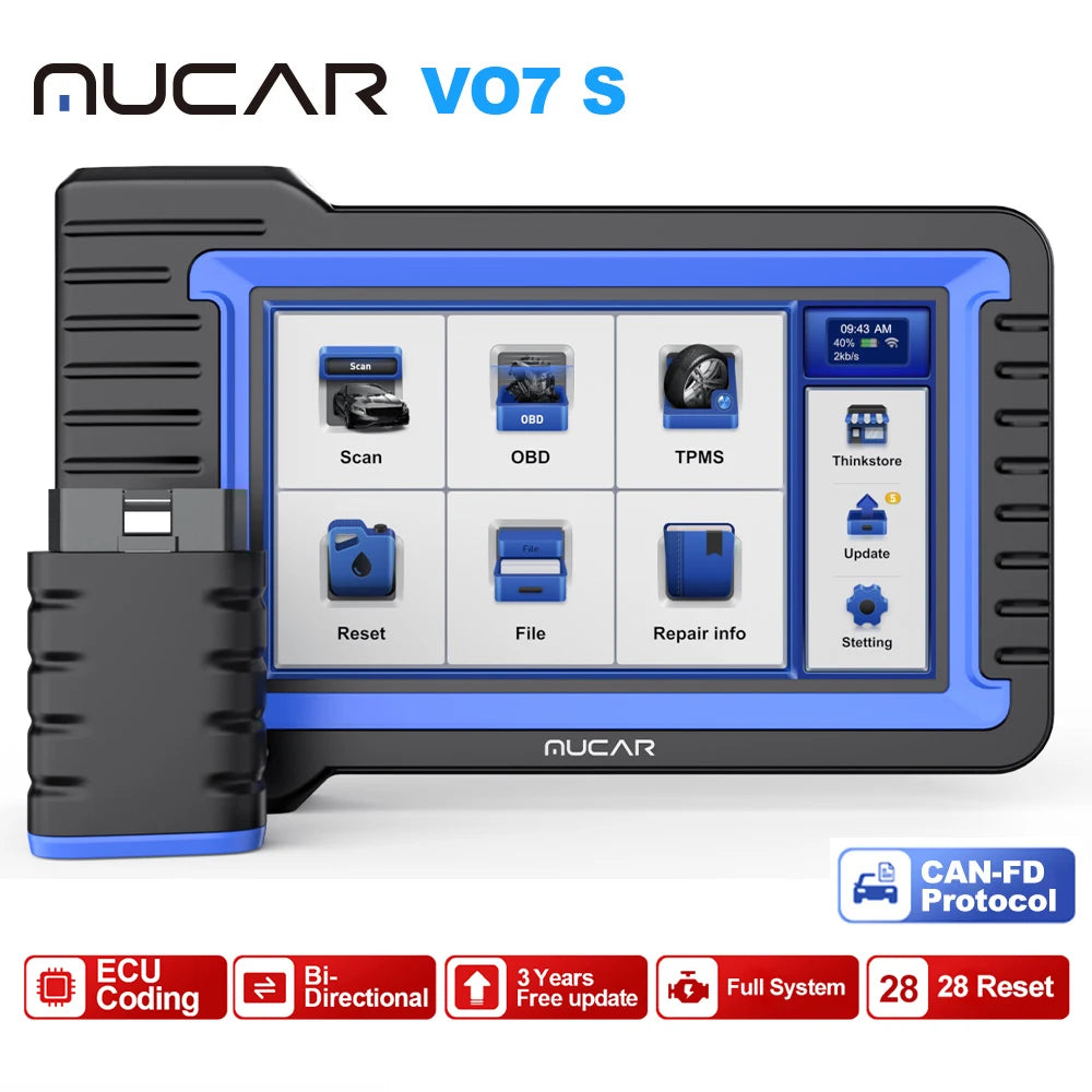 MUCAR VO7 VO7S Plus Auto OBD2 Scanner &ndash; Full System Scan MUCAR VO7S / Russian Federation