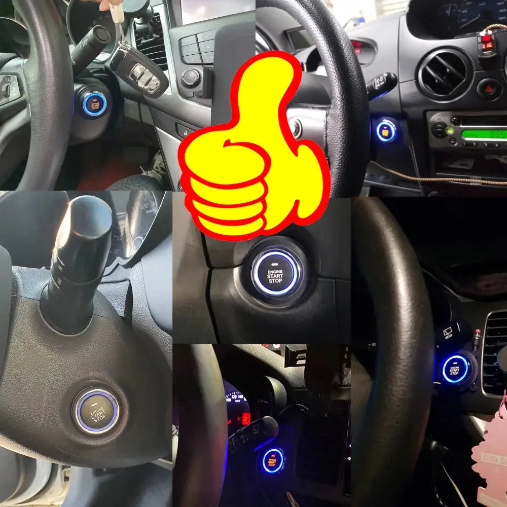 Kirbin Remote Start Engine Ignition Autostart Kit Universal Car Alarm Keyless Entry One Button Start Stop System Car Accessories by InterCyprus Trading Ltd