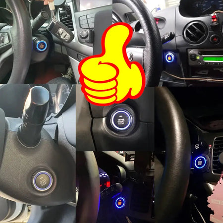 Kirbin Remote Start Engine Ignition Autostart Kit Universal Car Alarm Keyless Entry One Button Start Stop System Car Accessories by InterCyprus Trading Ltd