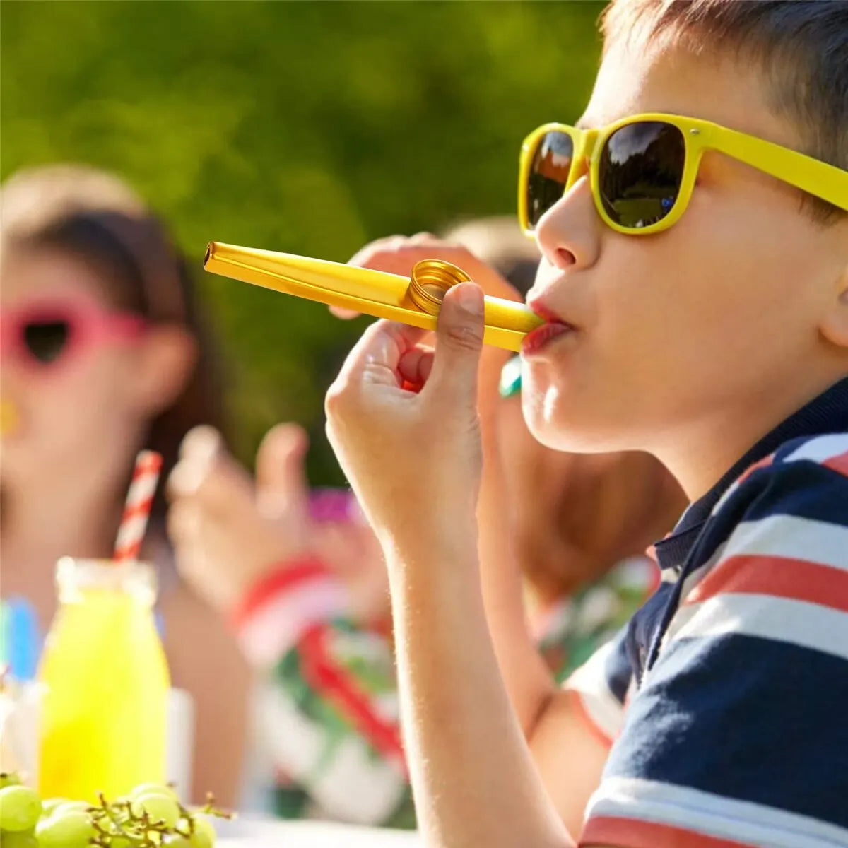 Kazoo Silver Aluminum Alloy Membrane Mouth &ndash; Easy to Play