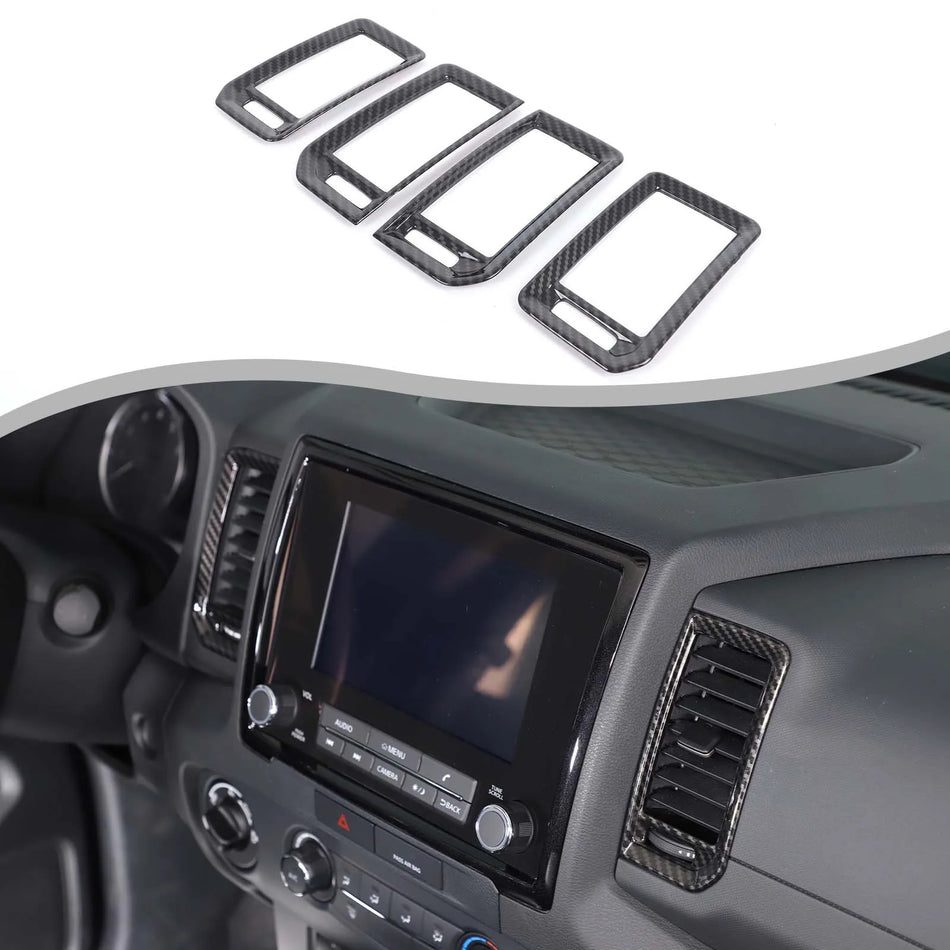 Rám výdechu vzduchu z uhlíkových vláken ABS Nissan Frontier 2022 2024