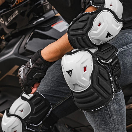 CSHWISDOW Shockproof Adjustable Knee Pads for Motorcycle Racing