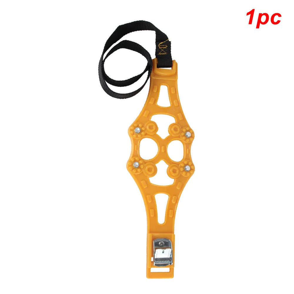 Car Snow Chains Anti-Skid Dual Buckle TPU &ndash; Strong Traction 1PC YELLOW