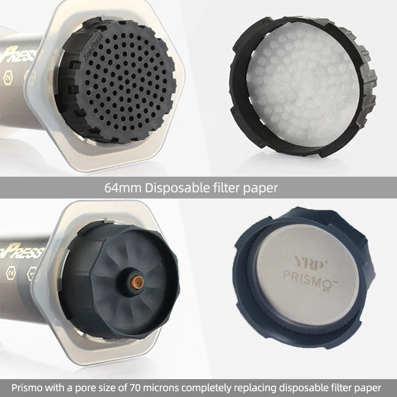 YRP Portable Espresso Coffee Maker with 350 Paper Filters