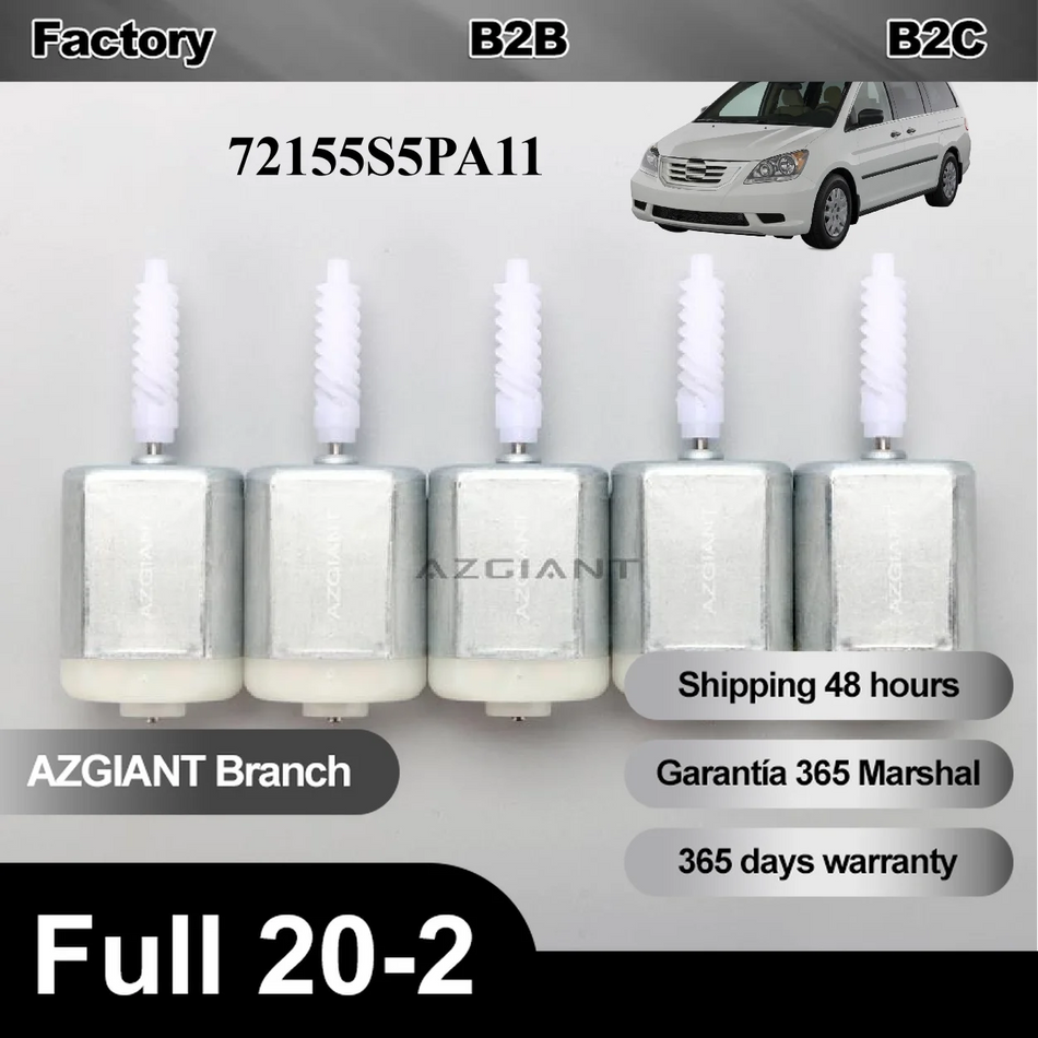 Durų užrakto variklio rinkinys Honda Odyssey 2005-2009 keleivio pusėje 12V 5 pakaitiniai komponentai