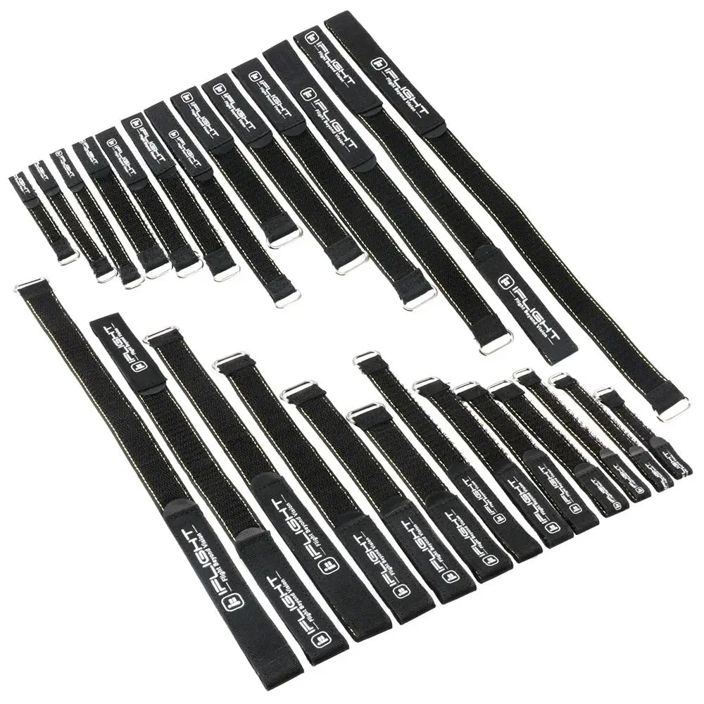 5pcs 10X100mm / 10X130mm IFlight Magic Sticker Tape Nylon Lipo Battery Strap Belt Reusable Cable Tie Wrap for FPV RC Battery by InterCyprus Trading Ltd