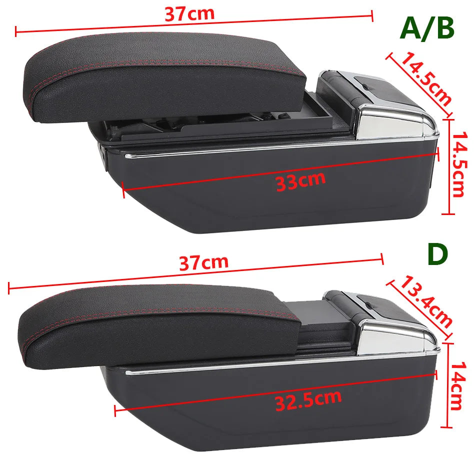 Armrest Storage Box With Pu Leather For Kia Picanto 3X-Line