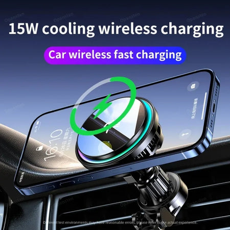 Car Wireless Charger Magnetic Qi2 Cooling &ndash; Phone Holder
