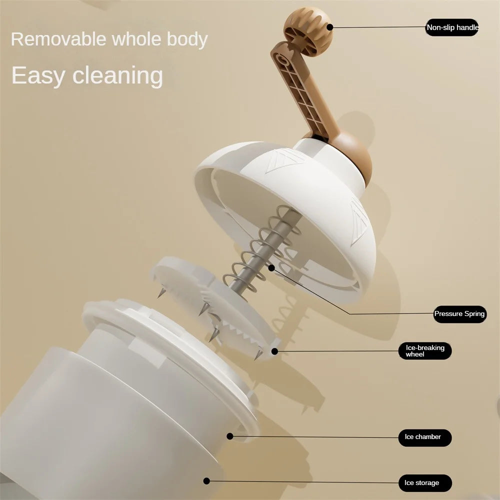 Manual Ice Crusher Machine for Smoothies &amp; More