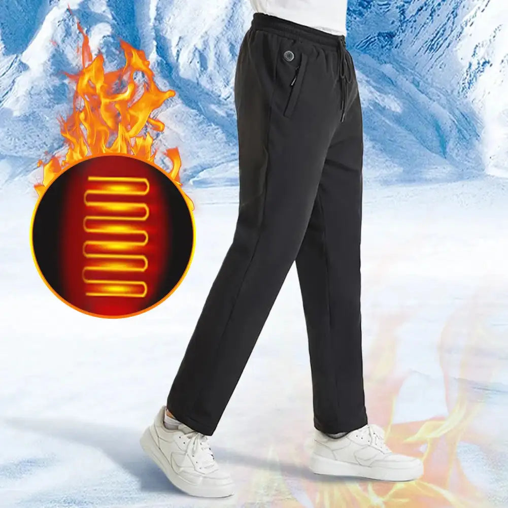 USB Heated Winter Hiking Pants Unisex Thermal Ski Wear