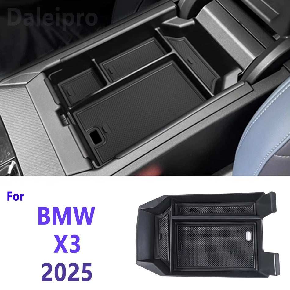 BMW X3 2025 Armrest Storage Box Center Console Organizer