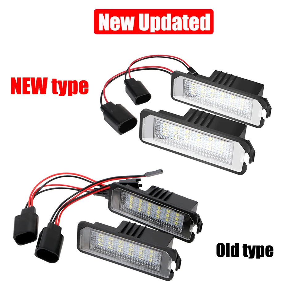 Rekisterikilven valot Volkswagen Pololle 12V LED, 18x3528 SMD, 6500K xenon-valkoinen