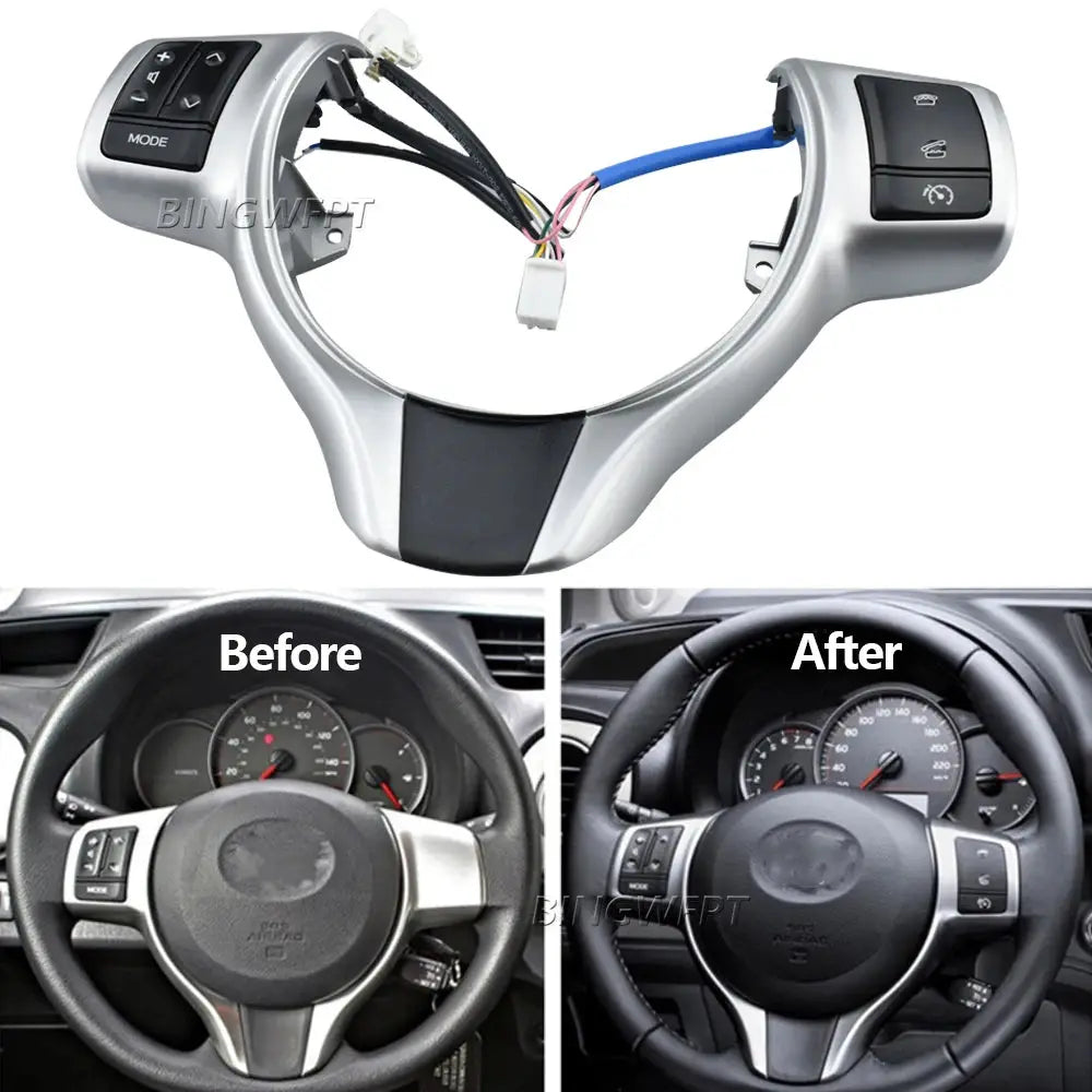 Steering Wheel Switch For Toyota Yaris 2012-2018 Verso-S VitZ 2012-2014 Phone Control Volume Buttons by InterCyprus Trading Ltd