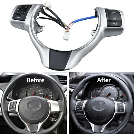 High Quality Steering Wheel Switches Buttons for Toyota Vitz / Yaris 2012 2013 2014 2015 2016 by InterCyprus Trading Ltd